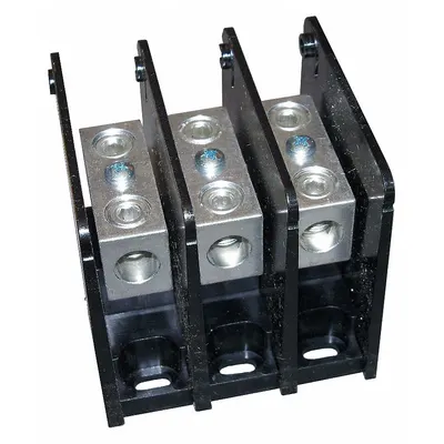 MERSEN Power Distribution Block: Open, Lug, Lug - Open Blocks with Lugs