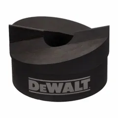 Hydraulic knockout punch and die set for creating round holes in steel sheet metal up to 10 gauge. Nominal size 2 in. Steel construction. Used in electrical and construction applications for junction boxes, panels, and enclosures.