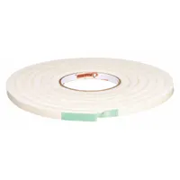 This solid rectangular foam rubber seal features a flat shape and standard self-adhesive mounting for easy peel-and-stick installation. Made of white rubber foam, it measures 10 ft in overall length. Commonly used to seal gaps around doors and windows to block drafts, dust, and moisture