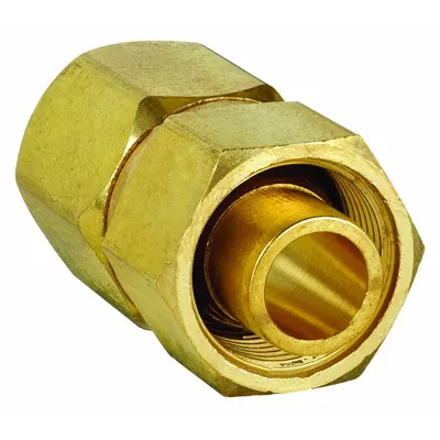 PARKER 8-8 X6HBZ6-B Single-Ferrule Brass Compression Fitting - Single-Ferrule Brass Compression Fittings