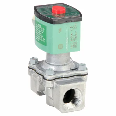 REDHAT Solenoid Valve: 2-Way, Normally Open, 3/4 in Pipe Size, 110V AC/120V AC - 2-Way/2-Position, Normally Open Solenoid Valves