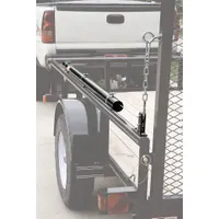 This trailer tailgate assist is used to help open and support trailer tailgates, reducing strain during loading and unloading. With an overall length of 71 inches and a height of 3 1/2 inches, it is suitable for fleet and vehicle maintenance applications in logistics, warehousing, and transportation