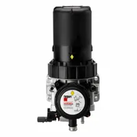 Cartridge-type crankcase ventilation filter with synthetic media. Outside diameter 5 15/32 in, bottom outside diameter 15 7/16 in. Used in heavy-duty diesel engines to remove oil mist and contaminants from blow-by gases