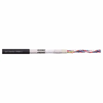 CHAINFLEX Data Cable: 24 AWG Conductor Size, 8 Conductors, Twisted Pr, PUR Jacket - Data Cables