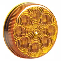 MAXXIMA Clearance Marker Light: Clearance Light, LED, Round, Surface Mount, Amber, Grommet, IP67 (MPN M16280Y)