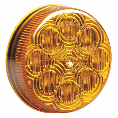 MAXXIMA Clearance Marker Light: Clearance Light, LED, Round, Surface Mount, Amber - Clearance Lights
