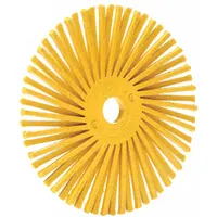 SCOTCH-BRITE Radial Bristle Disc: Type A, 3 in Dia x 3/8 in Wd, 3/8 in Arbor, Ceramic, 80 Grit (MPN RB-ZB)