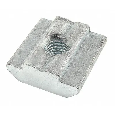 80/20 Slide In T-Nut: M5 Size, 6 mm Thread Lg, 15 Series/30 Series/40 Series - Slide-In T-Nuts