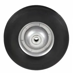 This replacement wheel is designed for hand trucks, supporting a 400 lb load capacity. It measures 10 in overall height and 10 in overall length, with dimensions of 10 in H x 2 3/4 in W. Suitable for moving heavy items in warehouses, factories, and distribution centers.