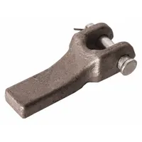Chain retainer for securing and guiding chains in industrial equipment. Overall length 6 in, overall width 7 13/16 in. Used in material handling, conveyor systems, and heavy-duty vehicle maintenance
