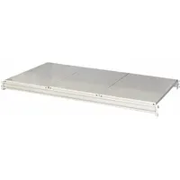 HALLOWELL Bulk Rack Shelf: 60 in x 24 in x 3 1/8 in, 14 ga Beams, Steel, 3,500 lb Load Capacity (MPN HBRL6024S-PL)