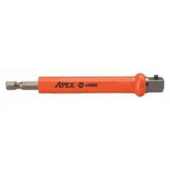 This impact socket extension provides a 1/4 in input to 3/8 in output drive transition, extending reach when driving fasteners with impact tools. The 3 in overall length and urethane cover offer protection in demanding applications. Suitable for use in automotive, industrial, and maintenance settings.