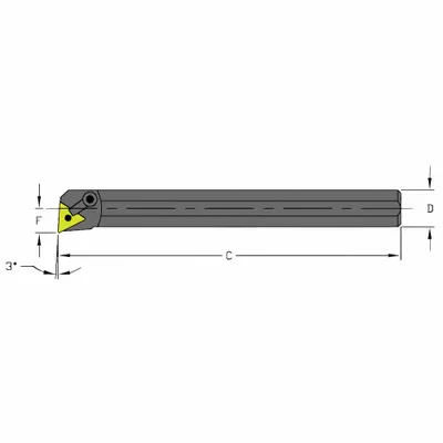 ULTRA-DEX USA Indexable Boring Bar: S24U MTUNR4 (MPN 957-000-436) - Indexable Boring Bars