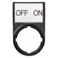 Legend Plate: 22 mm Panel Mounting Size, Rectangular, 1 7/16 in Overall Ht x 1 5/16 in Overall Wd (MPN M22S-ST-GB10)