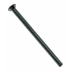 Cross slotted machine screw for use as a replacement part in hoist maintenance and repair applications. Secures components in lifting and material handling equipment.