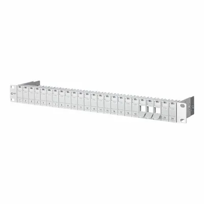 METZ CONNECT Patch Panel: Rack, ABS, 24 Ports - Voice & Data Housings, Panels & Connector Components