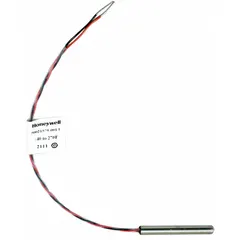 Indoor temperature sensor compatible with T775 series controllers and W7620 model. Used for HVAC and building management temperature sensing applications.