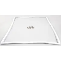 Replacement door gasket kit for Cres Cor ovens. Provides a seal between the oven door and cabinet to contain heat and maintain consistent cooking temperatures. Used during oven maintenance to restore thermal efficiency