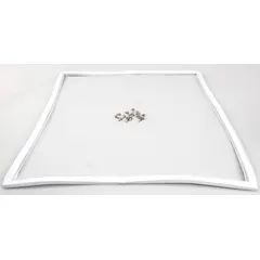 Replacement door gasket kit for Cres Cor ovens. Provides a seal between the oven door and cabinet to contain heat and maintain consistent cooking temperatures. Used during oven maintenance to restore thermal efficiency.