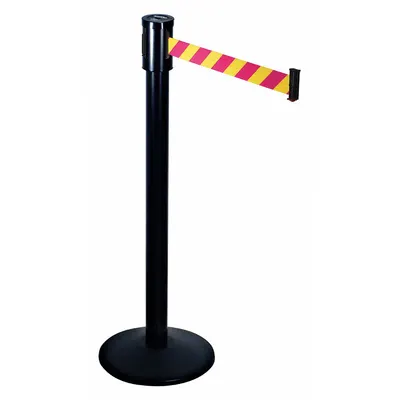 RETRACTA-BELT 321BA-MYD Retractable Belt Post Barrier - Pattern Retractable Belt Post Barriers