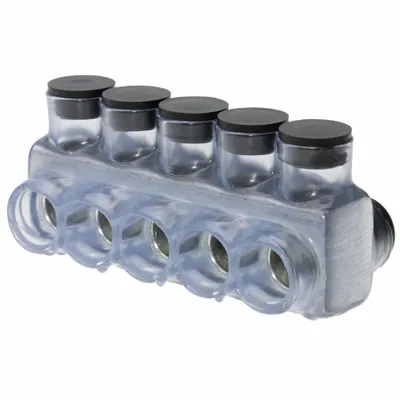 POLARIS Multitap Connector: 5 Port, Double-Sided Entry, 6 AWG – 350 kcmil Wire Size - Dry-Location Double-Sided Entry Multitap Connectors