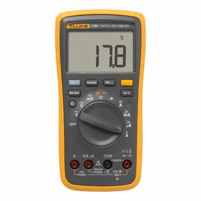 FLUKE Digital Multimeter: Avg, CAT III 600V, 1,000 V Max AC Volt Measurement - Standard Feature Multimeters