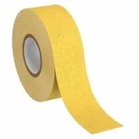 Anti-Slip Tape: Coarse, 60 Grit Size, Solid, Yellow, 2 in x 60 ft, 30 mil Tape Thick, Rubber, 2 PK (MPN 630)