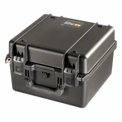 PELICAN Protective Case: Black, Stationary, 8 lb Wt - Electronic Equipment Cases