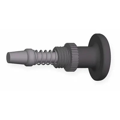 INNOVATIVE COMPONENTS Weld Mount Retractable Spring Plunger: Pull Knob, 0.5 in Plunger Wd - Nonlocking Pull-Knob Weld-Mount Indexing Plungers