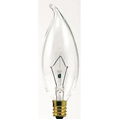 LEDVANCE/ SYLVANIA Incandescent Bulb: Candelabra Screw (E12), Incandescent, (B) Bullet, B10 - Candelabra Screw Base (E12) Lamps
