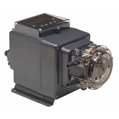 STENNER Peristaltic Chemical Metering Pump: 120V AC, 1/16 hp HP, 17 gpd Max. Flow Rate - Variable Flow Peristaltic Chemical Metering Pumps