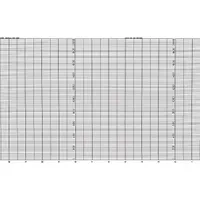 Strip chart paper compatible with Yokogawa model 4172 recorders. Supplied as a pack of 2 fanfold rolls, each 7 7/8 inches wide with a gray grid. Used for continuous recording of process variables, laboratory data, or environmental parameters