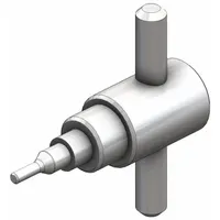 The SMC LQ3-GP-19 is a clamp-type PFA compression tube fitting from the LQ3 series, designed for 3/4 in OD tubing. It is RoHS compliant and suitable for use in fluid control systems requiring chemical resistance and purity