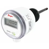DWYER Air Velocity Transmitter: 4 mA to 20 mA, 122°F, AVUL-3DM1-LCD, 1,000 fpm to 4,000 fpm, LCD