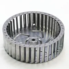 This is a replacement wheel for use in gas-fired unit heaters and HVAC ventilation systems. It is designed to maintain proper airflow and combustion efficiency in commercial and industrial heating applications.