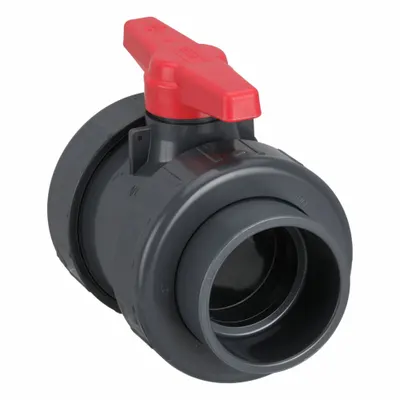 SPEARS Manual Two-Way Ball Valve: 4 in, PVC, Straight, Socket x Socket - PVC Ball Valves