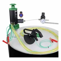 GOATTHROAT PUMPS Air Drum Pump: Pump w/ Discharge Hose & Nozzle, 1:1, 4.5 gpm Max. Flow Rate, PP (MPN GTSCP300GAS-AK)