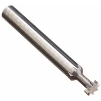 This carbide keyseat milling cutter features a straight tooth design with a 3/16" diameter, 1 mm thickness, and 6 teeth. It is used for cutting keyseats and slots in metal workpieces, commonly applied in maintenance, repair, and production environments for keyway fittings in shafts and hubs