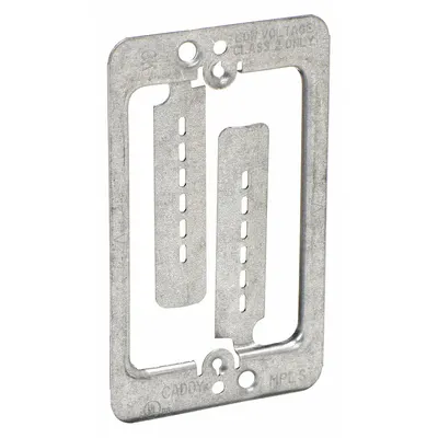 NVENT CADDY Communication Mounting Bracket: Steel, Silver, For 1 Gangs - Mounting Accessories for Electrical Boxes