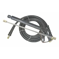 Pressure Washer Spray Gun with 50 ft Hose, 10 gpm, 250°F Max Temp, 3/8 in Female Inlet, Brass