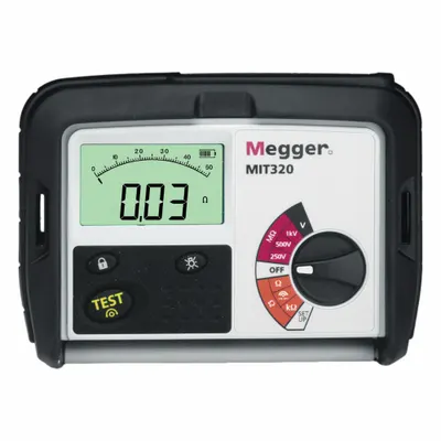 MEGGER Tester: 10 ohm to 999 megaohm, CAT III 600V, IP54, Digital, USB - Megohmmeters for Harsh Environments