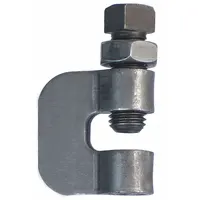 C Clamp w/Locknut: Zinc-Plated Steel, 230 lb Load Capacity, For 3/8 in Threaded Rod (MPN 0500009337)