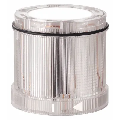 WERMA Tower Light Module: Flashing/Strobe, 24V DC, Clear, 70 mm Overall Dia - Flashing Light Modules