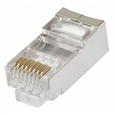 MONOPRICE Modular Plug: Modular Plug RJ45, Stranded, 6 Cable Category, 100pk Pack Size - RJ Modular Connectors