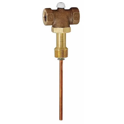 Watts Automatic Temperature Gas Shutoff Valve: MNPT x FNPT, 3/4 in x 1/2 in Connection Size - Non-Code Temperature & Pressure Relief Valves
