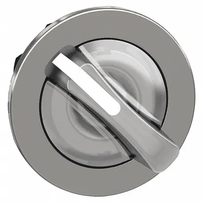 SCHNEIDER Short-Handled Selector Switch: 30 mm Panel Mount Size, 2 Positions - Illuminated Selector-Switch Operators
