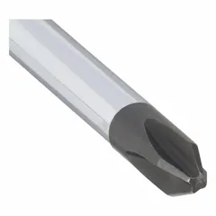 This wire-bending Phillips screwdriver features a #2 tip and a steel shaft with a cushion grip handle. It is not ESD safe and not tether capable. Suitable for driving Phillips fasteners and bending wire in electrical, construction, and maintenance tasks.