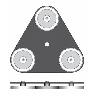 MONSTER MOTION SAFETY BY CHECKERS Magnetic Mount Base - Fleet and Vehicle Maintenance