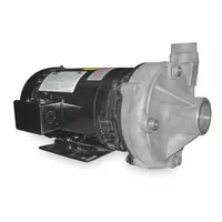 Centrifugal Pump: 3 hp, 230/460V AC, 130 ft Max Head, 1 1/2 in, 1 1/4 in Intake and Disch, TEFC, SS (MPN 2ZXL6)