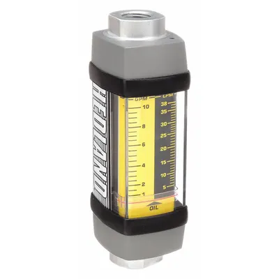 HEDLAND Mechanical Flowmeter: Petroleum Fluid Meter, Scale, Variable Area, Inline - Inline Flowmeters for Oils